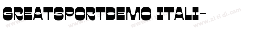 GreatSportDemo Itali字体转换